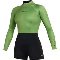 Muta Corta A Manica Lunga Mystic Lunar 2/2 Mm Con Cerniera Posteriore Da Donna - Verde Tenue 240111