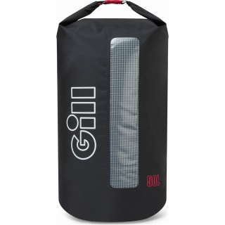 Borsa Cilindrica Impermeabile Gill Voyager Da 50 Litri Con Spallacci Per Zaino - Nera L109