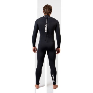 Muta Gul Flexor Yulex 4/3Mm Blindstitch Backzip Fullsuit - Nero Fx1217