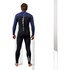 Muta Gul Flexor Yulex 4/3Mm Blindstitch Backzip Fullsuit - Nero/Blu Fx1217