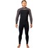 Muta Gul Flexor Yulex 5/4Mm Blindstitch Chestzip Fullsuit - Nero/Grigio Fx1221