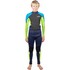 Muta Gul Junior Response 3/2Mm Backzip - Blu Navy/Lime Re1322