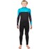 Muta Gul Junior Response Fx Chest Zip 3/2 Mm Bs - Nero/Ciano Re1252