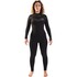 Muta Gul Response Echo Da Donna 3/2Mm Chestzip Flatlock - Nero/Palmo Re1328