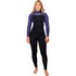 Muta Gul Flexor Yulex 4/3Mm Bs Con Cerniera Posteriore Da Donna - Nero / Tye Bird Fx1223