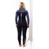 Muta Gul Flexor Yulex 5/4Mm Bs Con Cerniera Posteriore Da Donna - Nero / Tye Bird Fx1224
