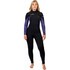 Muta Gul Flexor Yulex 5/4Mm Bs Chestzip Da Donna - Nero / Tie Bird Fx1227