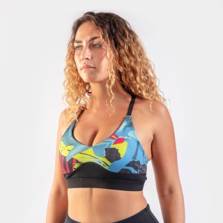 Gul Womens Luna7 Reggiseno In Neoprene - Tropicale/Nero La0303