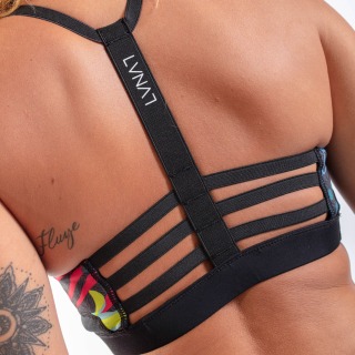 Gul Womens Luna7 Reggiseno In Neoprene - Tropicale/Nero La0303