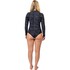 Muta Gul Luna7 Yulex 2Mm Springsuit Da Donna 2026 - Nero/Scatterpalm La4304