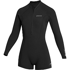 Mystic Womens Lunar 2/2Mm Front-Zip Springsuit - Nero 260070