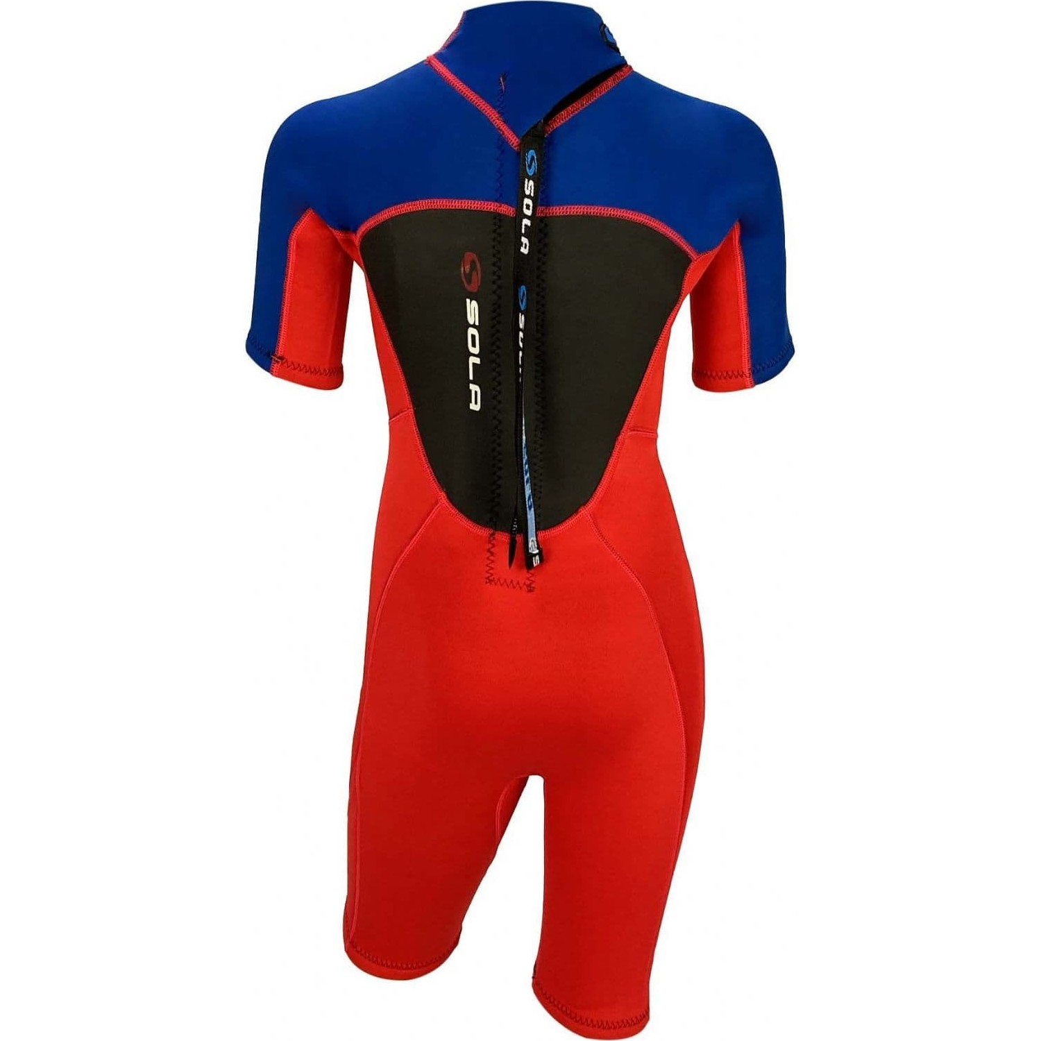 Muta Corta Sola Junior Storm 3/2Mm - Rosso Blu A1723