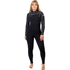Muta Gul Flexor Yulex Da Donna 3/2Mm Chestzip Blindstitched - Nero/Palmo Muta Gul Flexor Yulex Da Donna 3/2Mm Chestzip Blindstitched - Nero/Palmo