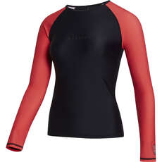 Rashvest A Maniche Lunghe Da Donna Jayde Mystic - Nero/rosso 230159