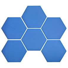 Seadek Hex Pads - 150Mm Antiscivolo Autoadesivi Hex Pads 3Mm - Blu [6 Pack]