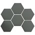 Seadek Hex Pads - 150Mm Antiscivolo Autoadesivi Hex Pads 3Mm - Dark Grey [6 Pack]