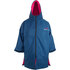 Poncho Impermeabile Sola / Accappatoio Per Cambio Pannolino - Blu Navy/rosa