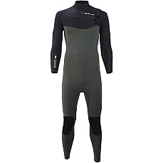 Muta Sola Magma 5/4Mm Gbs Back Zip - Asfalto/righe Blu Navy Muta Sola Magma 5/4Mm Gbs Back Zip - Asfalto/righe Blu Navy