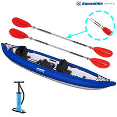 Kayak Gonfiabile Per 3 Persone Tandem Xl Chinook Xp Aquaglide - Confezione Kayak Gonfiabile Per 3 Persone Tandem Xl Chinook Xp Aquaglide - Confezione