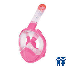 Beuchat Junior Smile Full Face Snorkeling Mask - Fluo Pink Beuchat Junior Smile Full Face Snorkeling Mask - Fluo Pink