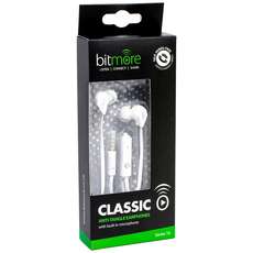 Bitmore Classic In Cuffie E Microfono - Anti Groviglio - Bianco