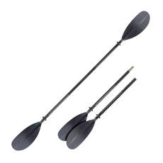 Bravo 2 Pezzi In Vetroresina Kayak Paddle - Nero - 220 Cm [Each]
