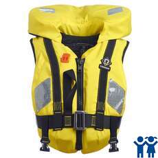 Crewsaver Supersafe Grande Bambino / Junior 150N Giubbotto Di Salvataggio - Giallo / Blu Crewsaver Supersafe Grande Bambino / Junior 150N Giubbotto Di Salvataggio - Giallo / Blu