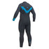Gul Flexor Iii 5/4 Chest Zip Blind Stitch - Nero / Grafite