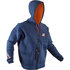 Felpa Con Cappuccio In Neoprene Zip Gul Flexor - Navy - Fx6402-B7