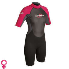 Gul Womens G-Force Piatte Shorty 3 Millimetri Muta - Nero / Rosa Gul Womens G-Force Piatte Shorty 3 Millimetri Muta - Nero / Rosa