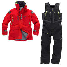 Gill Os12 Jacket & Trouser Sailing Kit Combo - Rosso / Grafite Gill Os12 Jacket & Trouser Sailing Kit Combo - Rosso / Grafite
