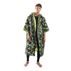 Poncho Fasciatoio Con Cappuccio Impermeabile Gul Evo Robe - Nero/camo