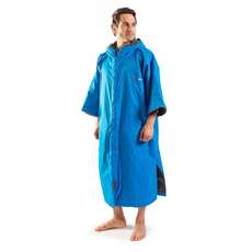 Poncho Fasciatoio Impermeabile Con Cappuccio Gul Evo Robe - Blu / Grigio