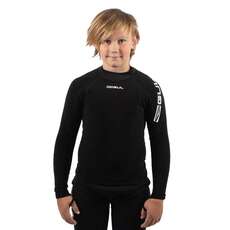 Gul Junior Evotherm Termica Manica Lunga Top - Nero