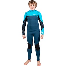Muta Gul Junior Response 5/4Mm Chestzip Backzip - Blu Navy/Ciano Re1251