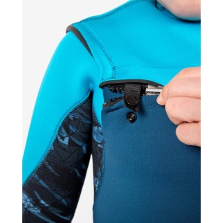 Muta Gul Junior Response 5/4Mm Chestzip Backzip - Blu Navy/Ciano Re1251