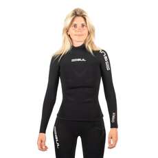 Top In Muta Termica Con Cuciture Cieche Da Donna Gul Code Zero 3 Mm - Nero - Ac0113