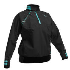 Gul Womens Ballistic Spray Top Nastrato - Nero / Nero