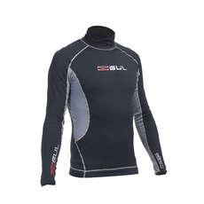 Gul Evotherm Flatlock Manica Lunga Rash Guard - Nero / Grigio Gul Evotherm Flatlock Manica Lunga Rash Guard - Nero / Grigio