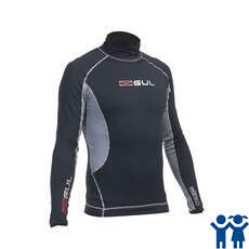 Manica Gul Evotherm Junior Flatlock Lungo Rash Guard - Nero / Grigio Manica Gul Evotherm Junior Flatlock Lungo Rash Guard - Nero / Grigio