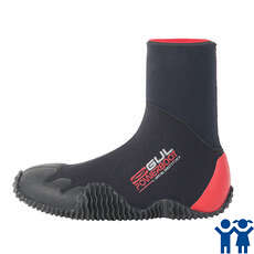Gul Stivali Di Potenza Junior - 5 Millimetri Muta Stivali - Nero / Rosso