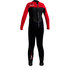 Gul Junior Risposta 3/2 Millimetri Steamer Muta - Nero / Rosso