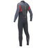 Gul Risposta 5/3 Millimetri Punto Invisibile Mens Steamer Muta - Nero / Rosso