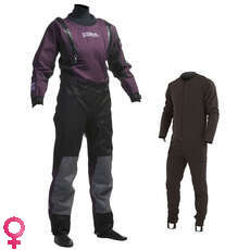 Gul Womens Code Zero Stretch U-Zip Drysuit - Underersuit Gratuito Gul Womens Code Zero Stretch U-Zip Drysuit - Underersuit Gratuito