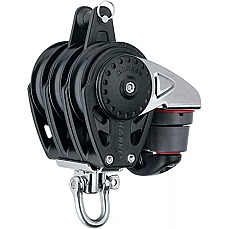 Harken 2618 Blocco Triplo In Carbonio Da 57 Mm - Girella E Tacchetto A Camma