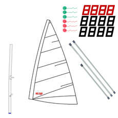 Holt Ilca 4 / Laser 4.7 Replica Pacchetto Vela E Albero