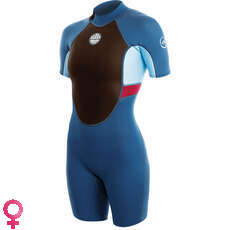Alder Womens Impact 3 / 2Mm Flatlock Shorty Muta - Cascade Blue Ws21Wis Alder Womens Impact 3 / 2Mm Flatlock Shorty Muta - Cascade Blue Ws21Wis