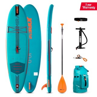 Pacchetto Sup Gonfiabile Jobe Mira 10.0 Paddle Board 2024 - Turchese
