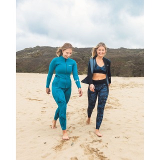 Pantaloni Da Muta In Neoprene Gul Luna7 Da 2 Mm Da Donna - Marbel/Teal La8301