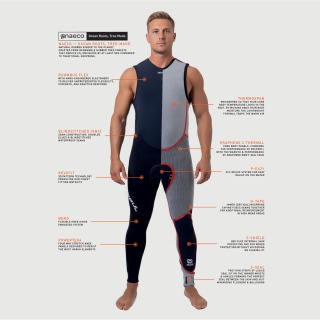 Muta Gul Junior Code Zero 3Mm Blindstitched Long John Eco 2026 - Nero